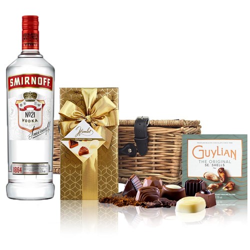 Smirnoff Red Vodka And Chocolates Hamper